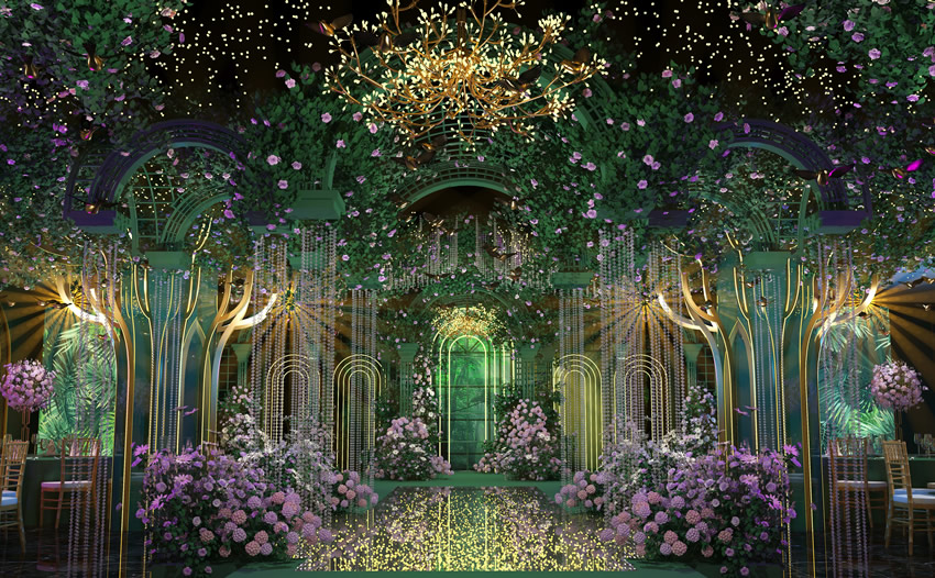 祥云奇妙森林婚礼堂效果展示